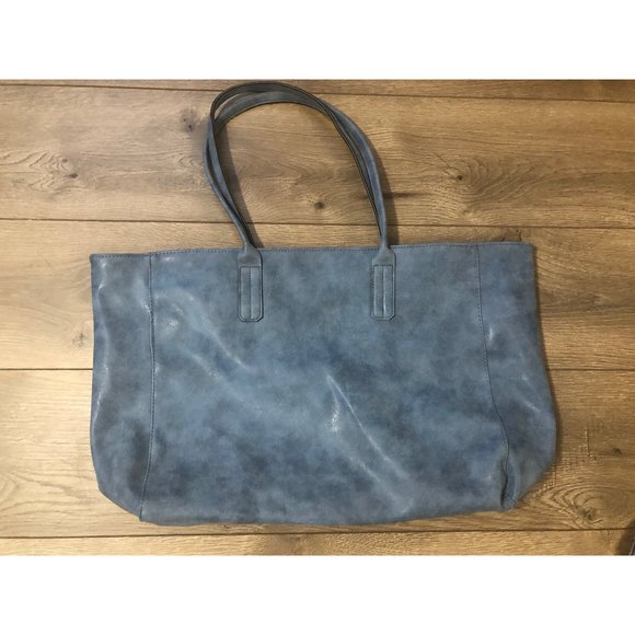 Saks Fifth Avenue Bags Saks Fifth Avenue Faux Leather Dusty Blue